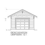 CRAFTSMAN-GARAGE-PLANS-G-1-02-FRONT-ELEVATION-scaled-2