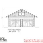 CRAFTSMAN-GARAGE-PLANS-G-2-02-FRONT-ELEVATION-scaled-2