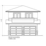 PRAIRIE-GARAGE-STUDIO-PLANS-HARRIS-528-03-FRONT-ELEVATION-scaled-2