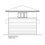 PRAIRIE-GARAGE-STUDIO-PLANS-HARRIS-528-04-REAR-ELEVATION-scaled-2