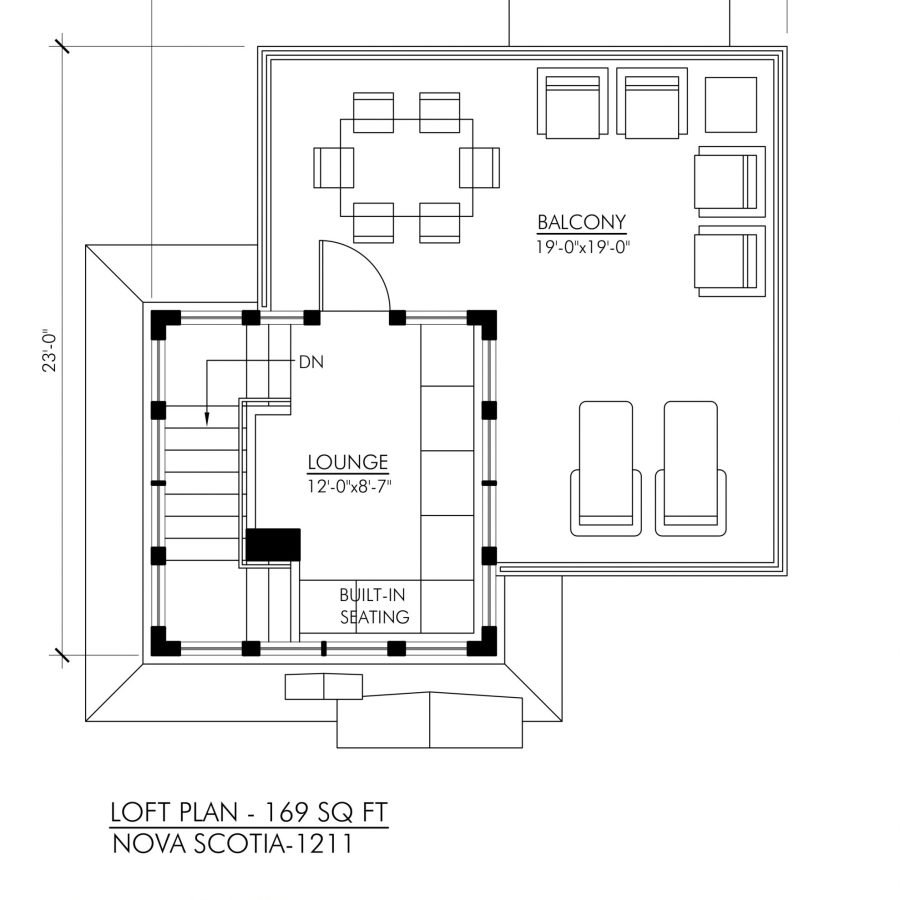 SMALL HOME PLANS - NOVA SCOTIA-1211 - 03 LOFT PLAN